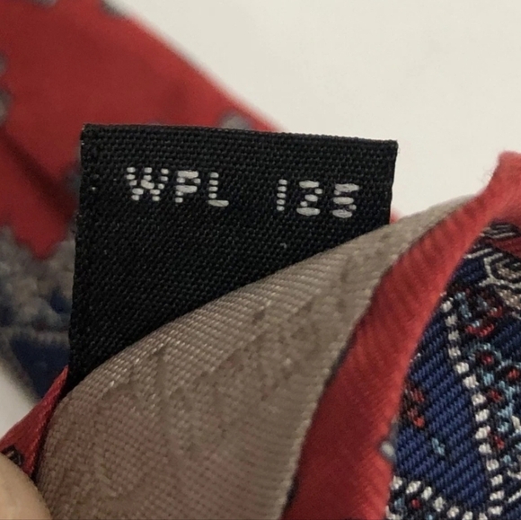Dior Elegant Red and Blue Patterned Tie - Picture 5 of 6